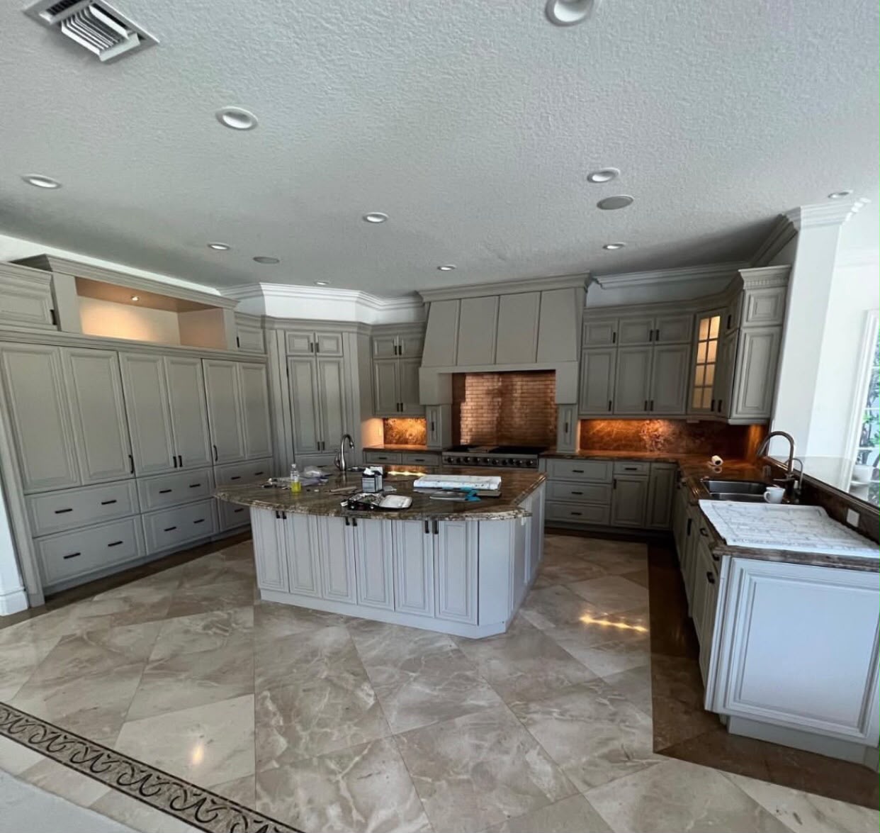 Original grey kitchen before refacing